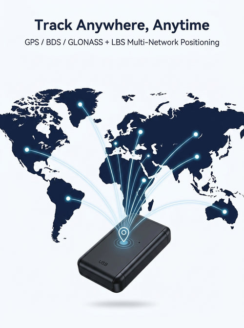 G05A Mini GPS Tracker – 6000mAh 4G LTE CAT1 Real-Time GPS Tracking Device