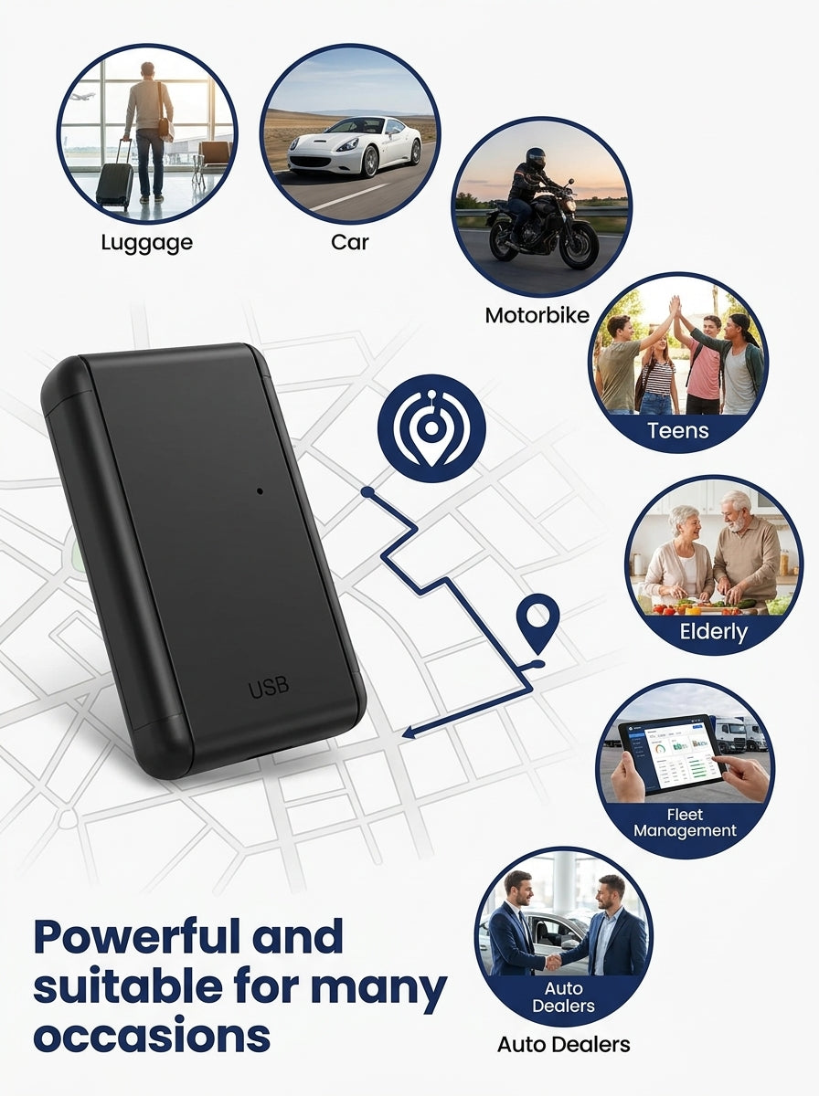 G05A Mini GPS Tracker – 6000mAh 4G LTE CAT1 Real-Time GPS Tracking Device